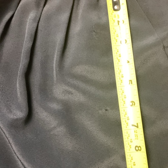 Madewell 100% Silk, Lined, Deep Black Lightweight Skirt, Elastic Waist, Pockets - Picture 10 of 10